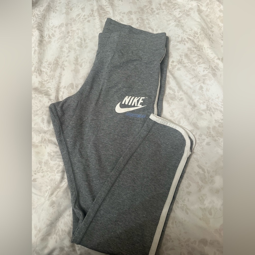 Nike Gray leggings with Stripe Detail